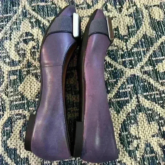 Adrienne Vittadini Blue buckle detail flat shoe Bernadine size 6 - Picture 8 of 14